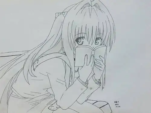 求手绘动漫美女.全身