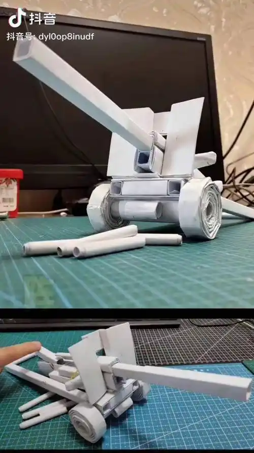 阵地炮展示篇模型手工热门折纸