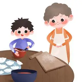 新年新春节日包饺子图片_手绘卡通设计图片_55张设计图片_红动中国