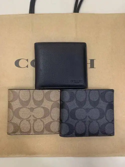 coach男款皮夹皮钱包