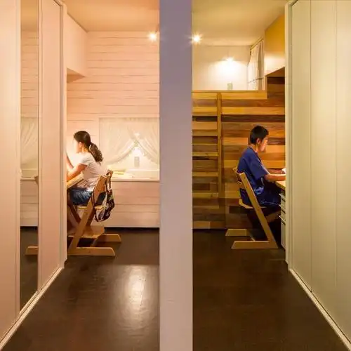 家有一儿一女,仅剩1间卧室,上下床折线隔断,不争不抢住得宽敞