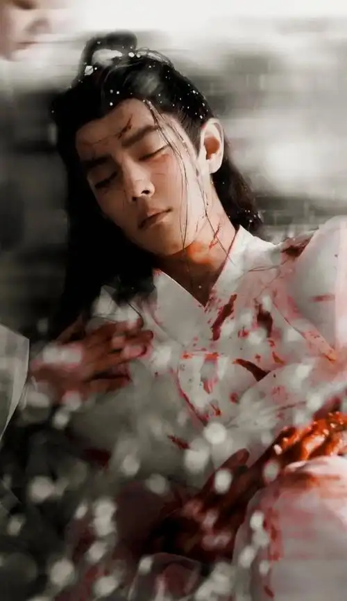 虽然昨晚哭的不行,但是看到他的虐图 真的美哭了#肖战#玉骨遥 - 抖音