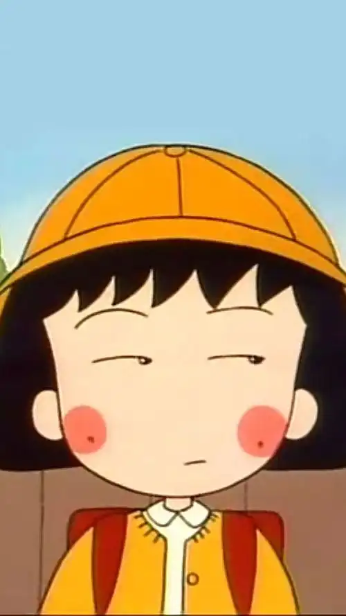 樱桃小丸子搞怪鄙视表情手机壁纸图片