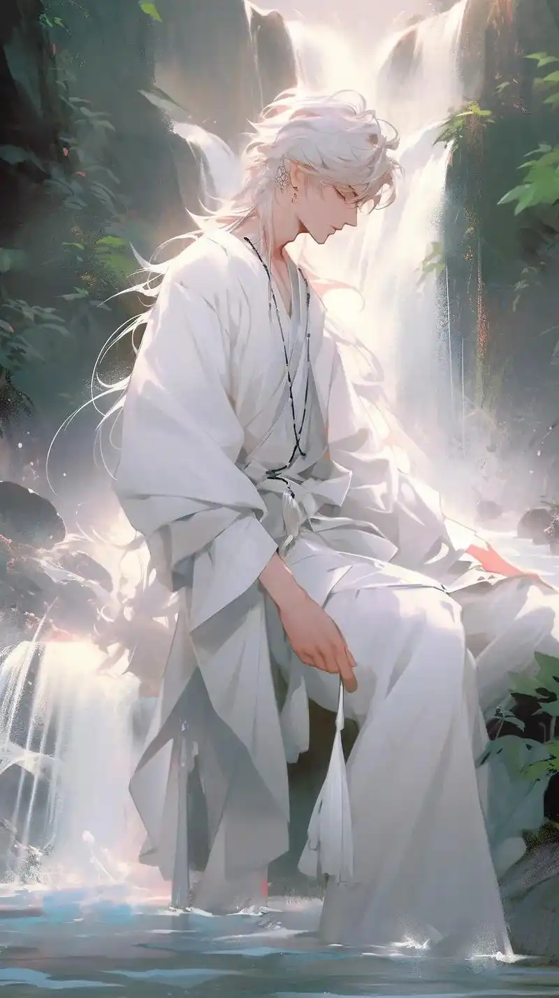仙气缭绕,白衣如雪:探索梦幻般的修仙世界#国风插画 #古风  - 抖音