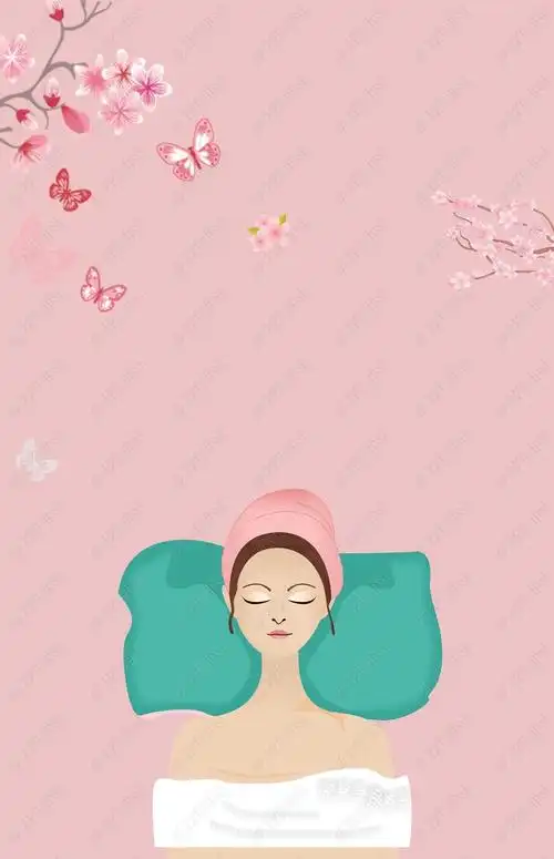 美容养生护肤背景素材