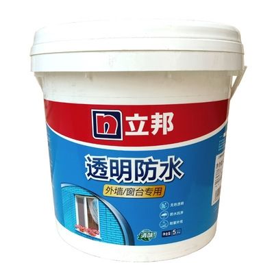 立邦透明水胶屋顶楼顶外墙补漏卫生间阳台堵漏室外涂料胶粘剂