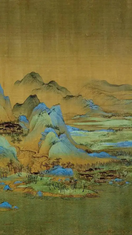 分享一波千里江山图壁纸