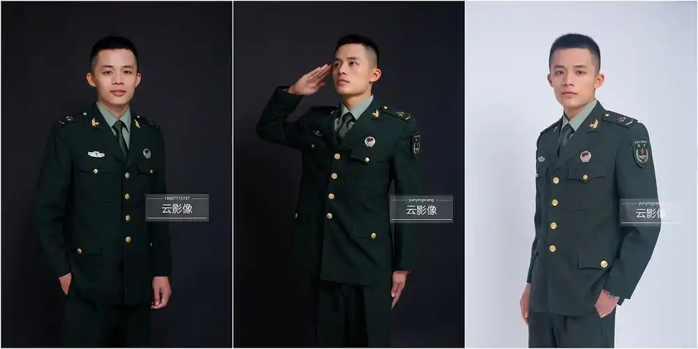 南宁军装照退伍军人拍摄军装照片留念