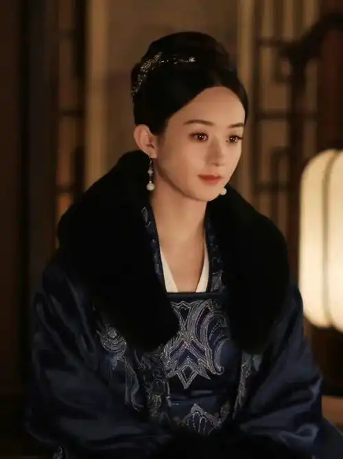 赵丽颖的古风眉形又被夸了