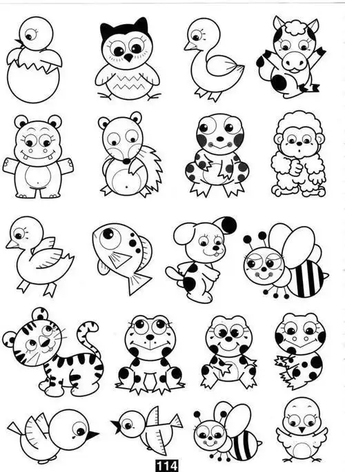 简笔画大全动物简笔画大全动物可爱简单漂亮