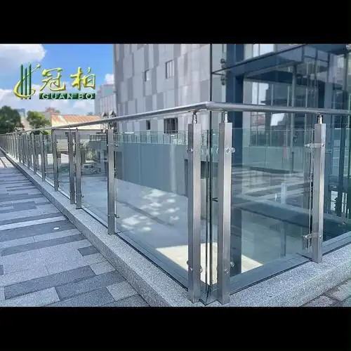 阳台玻璃护栏玻璃免打孔楼梯扶手立柱