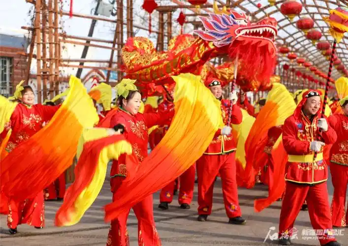 秧歌社火排练忙红红火火迎新春