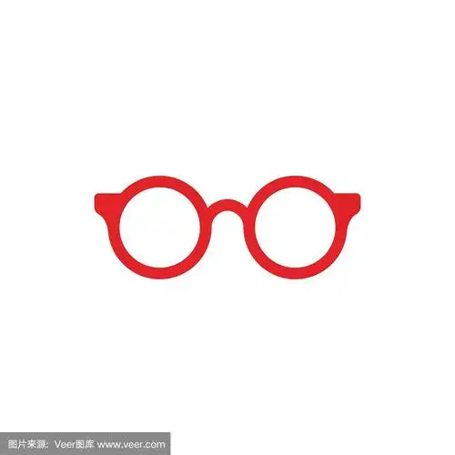 眼镜符号矢量图标设计