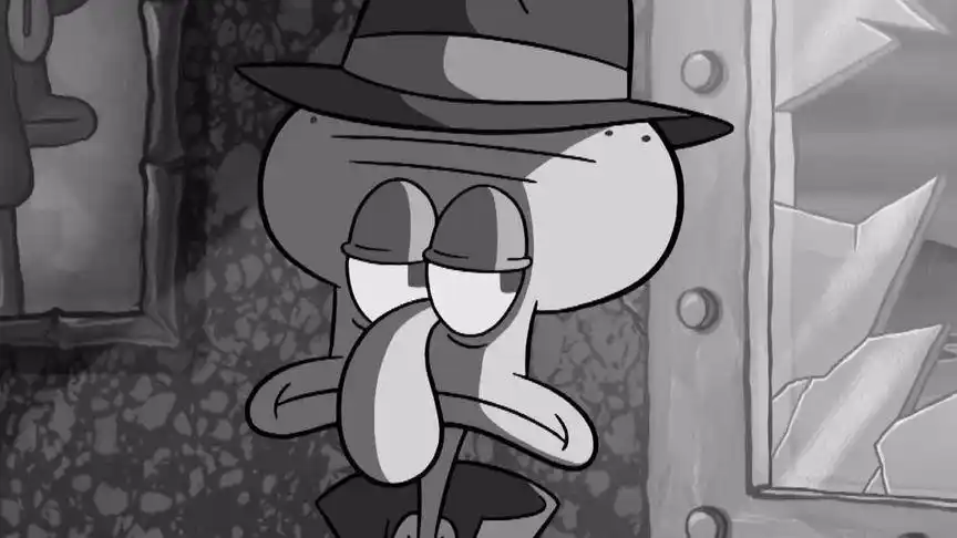 正如我空虚的生命,一片黑暗,黯淡无光#海绵宝宝