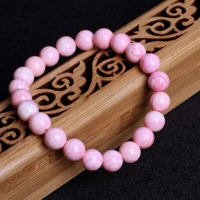 女皇贝壳手链女士款粉贝壳单圈手串招桃花