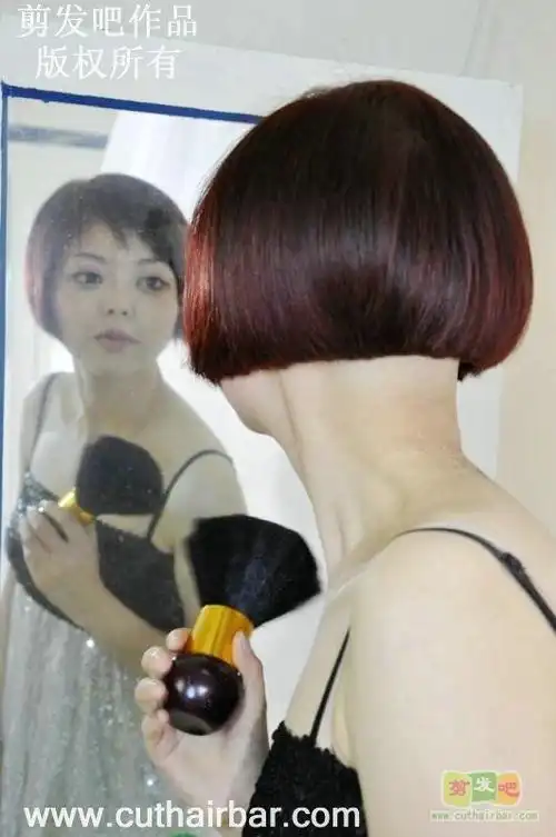 娇小玲珑的mm剪bob-剪发吧62#(23)