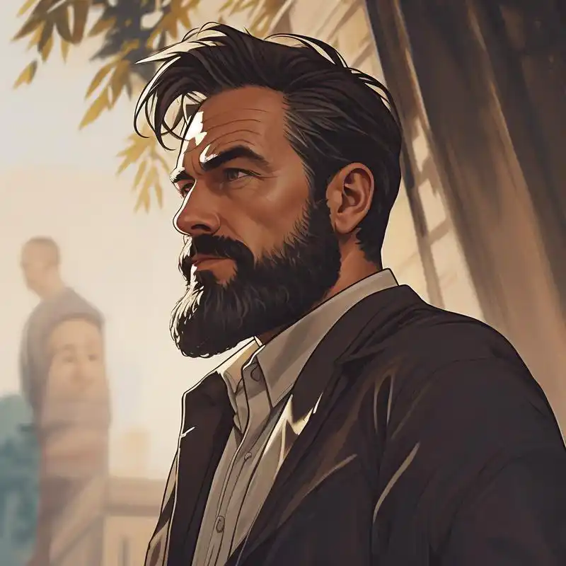 中年魅力大叔卡通头像98