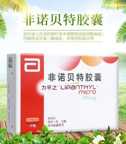 力平之非诺贝特胶囊200mg10粒盒