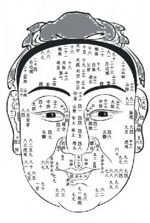 面相百岁流年运气有玄机!(不可不知道)