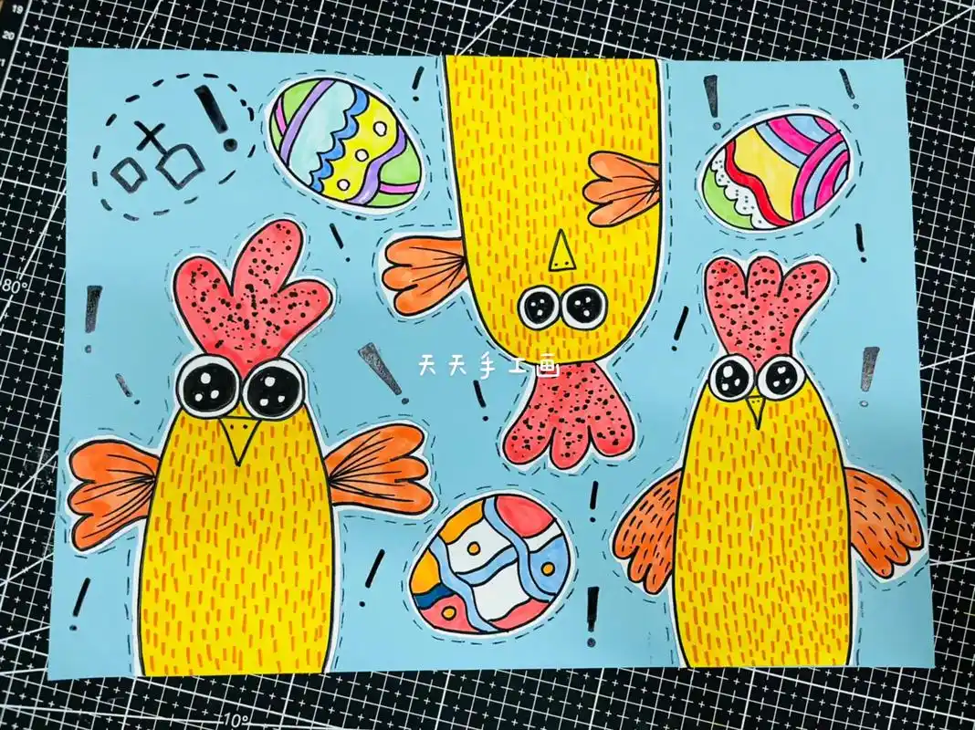 咕咕咕,小鸡来啦#一起学画画 #简笔画 #一日一画 #创意美 - 抖音