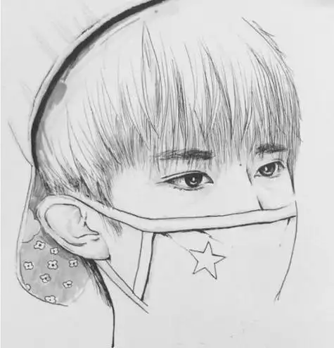 易烊千玺卡通简笔画