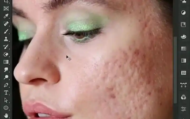 ps快速祛痘磨皮方法