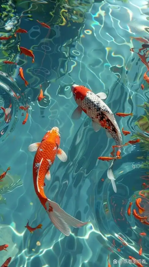 流水生财|好运锦鲤 灵性壁纸