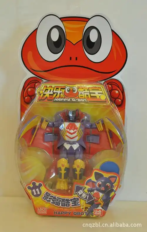 正版快乐酷宝 可爱儿童变形机器人玩具之影蝠酷宝批发