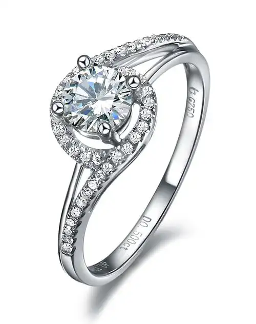 41分18k金钻石女戒