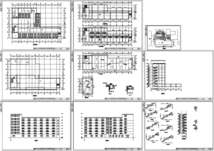某旅馆建筑施工设计方案图纸(全套)