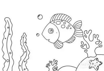 海底简笔画a3纸