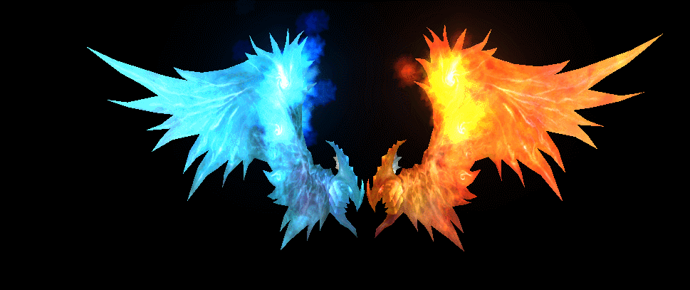 冰火翅膀粒子特效