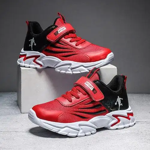 儿童篮球鞋男孩专业训练春夏款透气网面中大童男童运动鞋子小学生