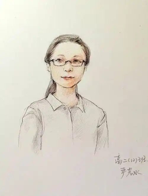 作者:高二12班 严若水作者:高三6班 冯柯语郝丛丛老师肖像作者:高二16