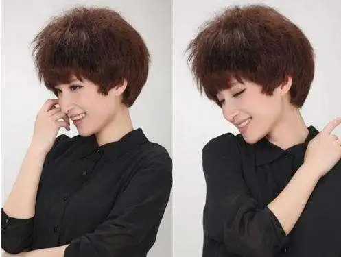 锡纸烫女短发效果图,女士锡纸烫短发发型-图片大观-奇异网