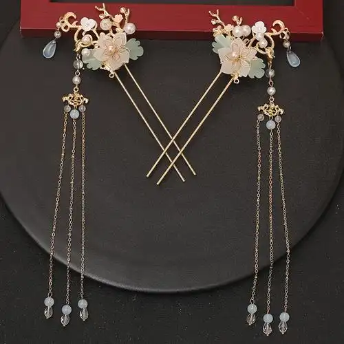 古风汉服头饰发冠女步摇流苏发簪插梳全套古装配饰女简约超仙簪子