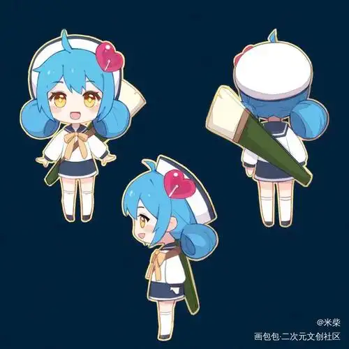 画包包人设图_米柴的绘画作品_画包包