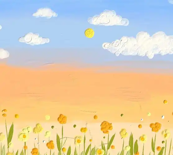 治愈系朋友圈背景动漫图 身披春日阳光去拥抱你__财经头条