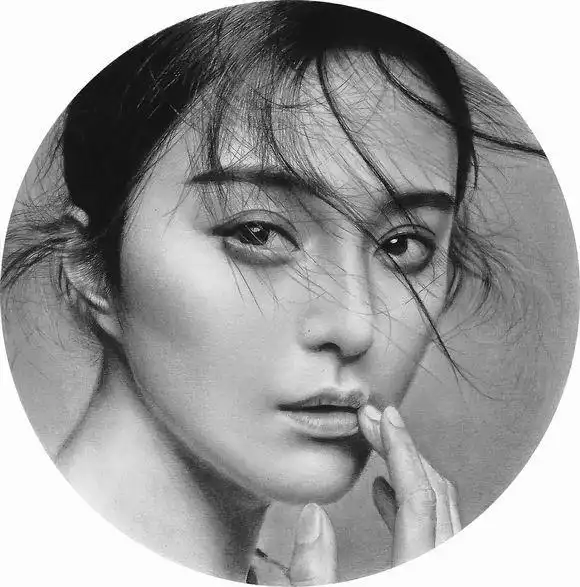超写实范冰冰素描头像,72小时完成,网友看了直呼要跪拜为师
