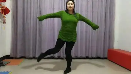 春天美广场舞情路弯弯鬼步舞基本步