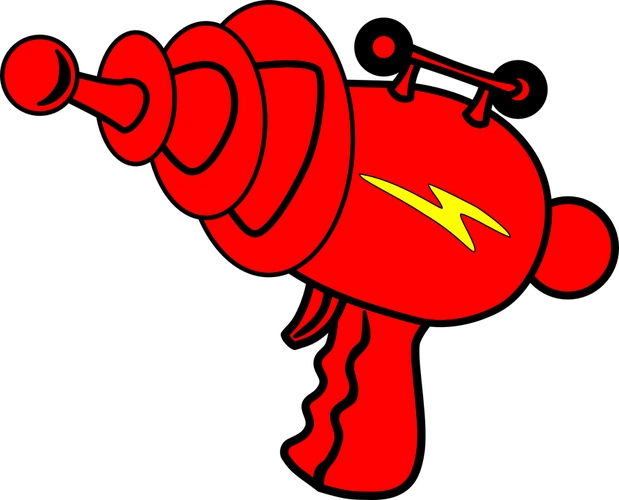 激光枪玩具枪射线枪科幻武器免费矢量图免费插画免费图片 id:387252