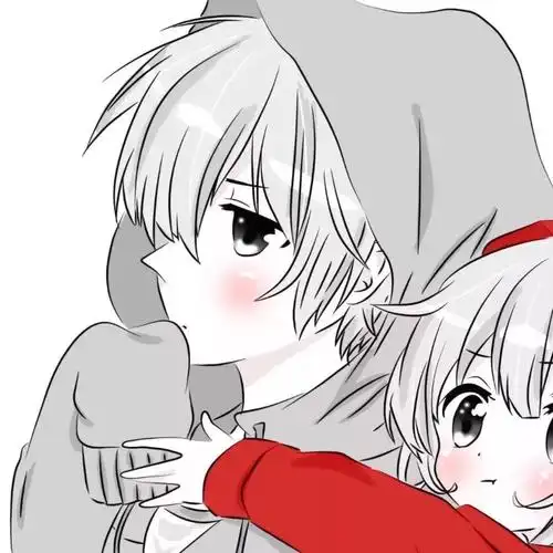 情侣头像卡通呆萌一对_抖音情侣头像一左一右卡通