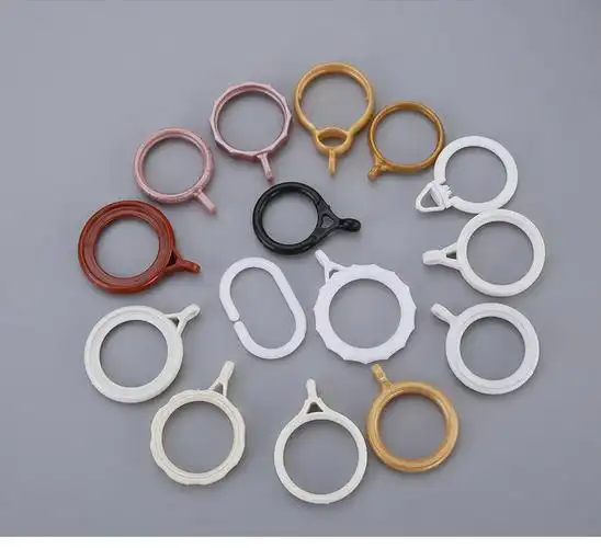 批发窗帘环浴帘环窗帘配件罗马杆套环c型罗马秆钩子罗马环罗马圈