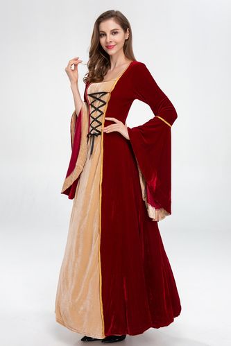 万圣节欧洲复古宫廷中世纪cosplay女王演出服话剧舞台民族服装