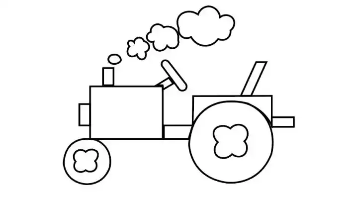 拖拉机简笔画拖拉机简笔画怎么画
