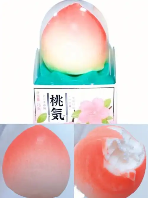 冰激凌红祺桃气蜜桃口味冰激凌