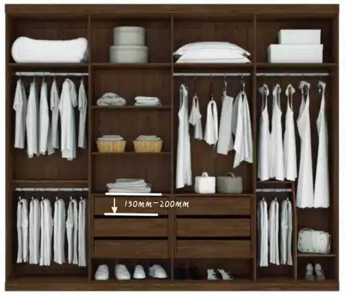 相信大家都没有见过抽屉设计到衣柜上面的吧,毕竟那属于反人类设计