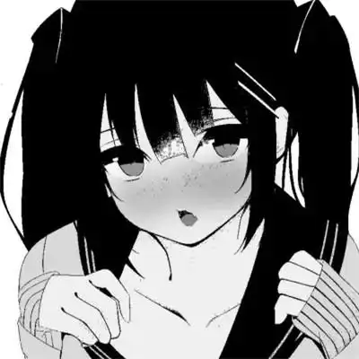 高质量黑白动漫女头图片