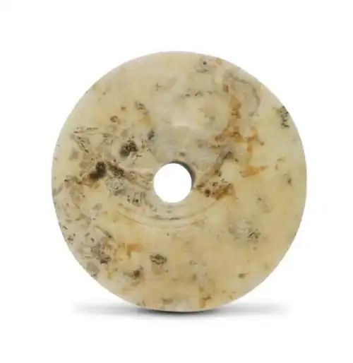 【大汶口文化 · 玉纺轮】山东博物馆 藏.玉纺