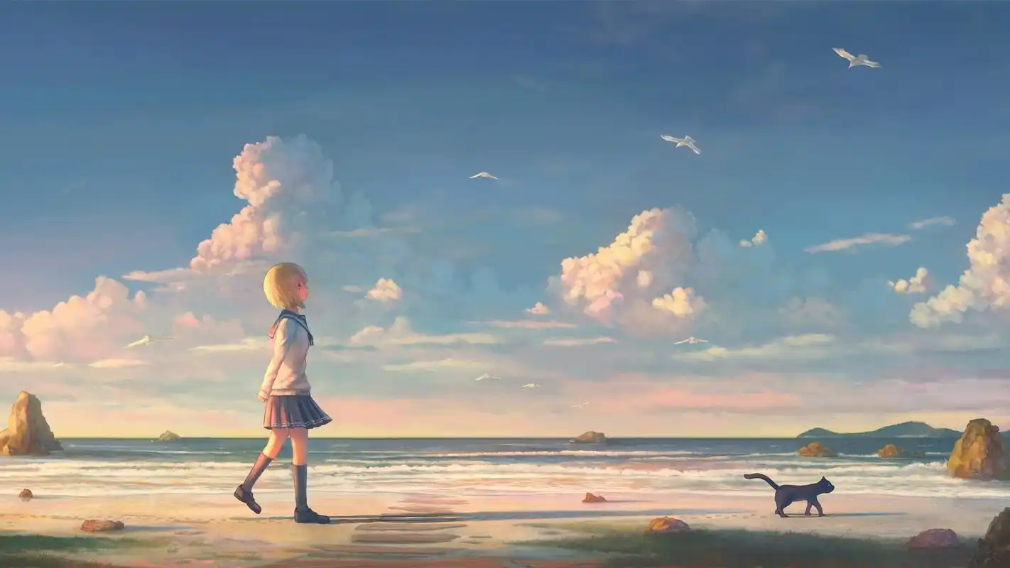 动漫插画唯美少女壁纸191